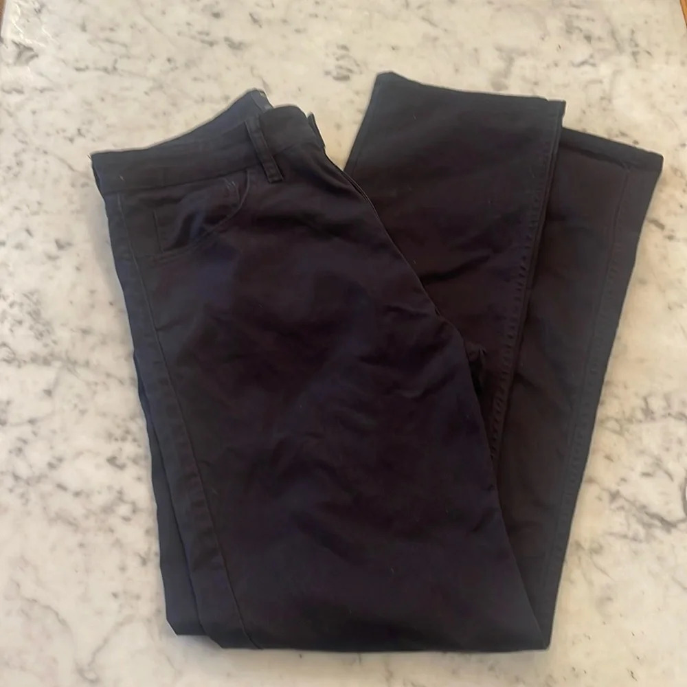 Jean Cut Pants, Straight Fit black size 33
